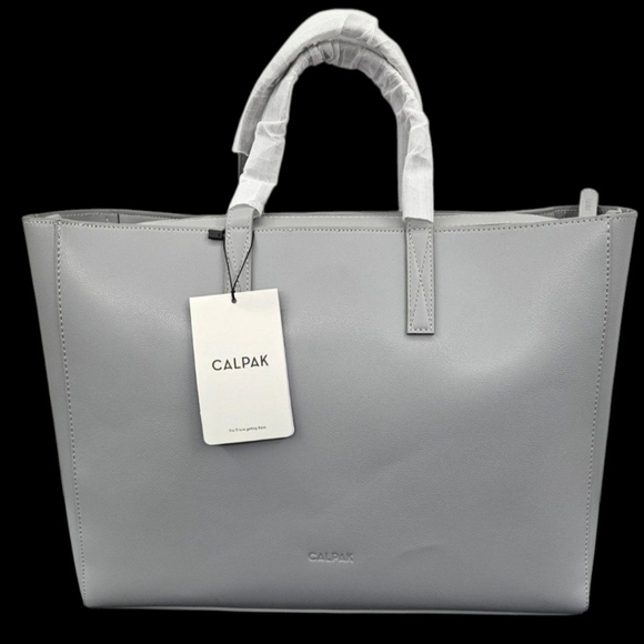 NWT Calpak Haven Removable Laptop Sleeve Laptop Tote Bag In Smoke - Picture 2 of 5